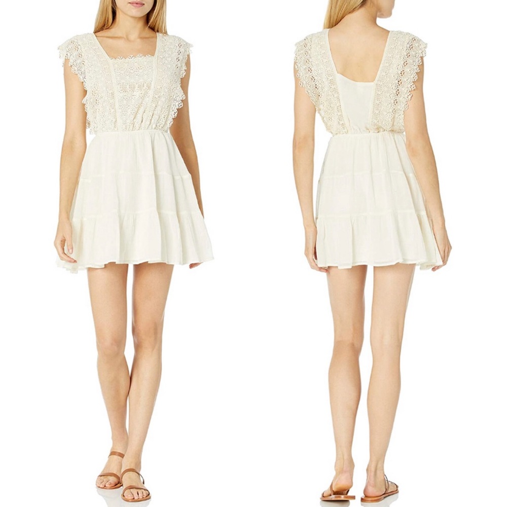 Sleeveless Flora Lace Bodice Fit and Flare Dress - Picture 2 of 6